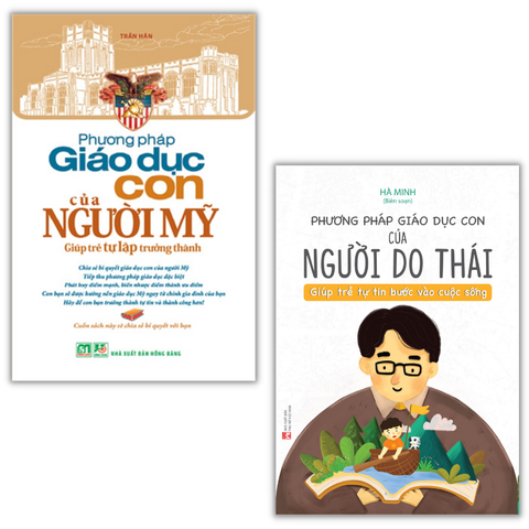  Sách: Combo Phương Pháp Giáo Dục Con Hiện Đại (Phương Pháp Giáo Dục Con Của Người Mỹ + Phương Pháp Giáo Dục Con Của Người Do Thái 