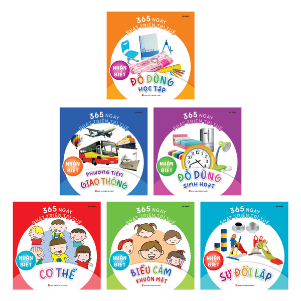 Sách: 365 Ngày Phát Triển Trí Tuệ - Nhận biết (Bộ 6 Cuốn)
