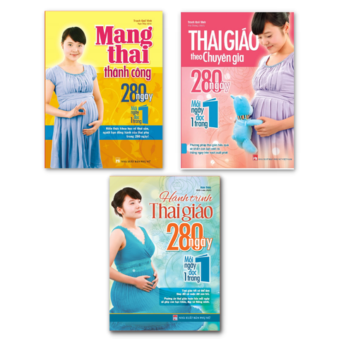  Sách: Combo 3 Cuốn Mang Thai Thành Công + Hành Trình Thai Giáo + Thai Giáo Theo Chuyên Gia (TB) 