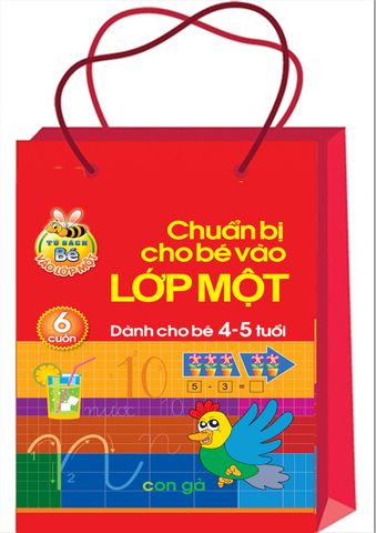  Sách: Chuẩn Bị Cho Bé Vào Lớp 1 - Dành Cho Bé 4-5 Tuổi (Túi 6 Cuốn) (TB) 