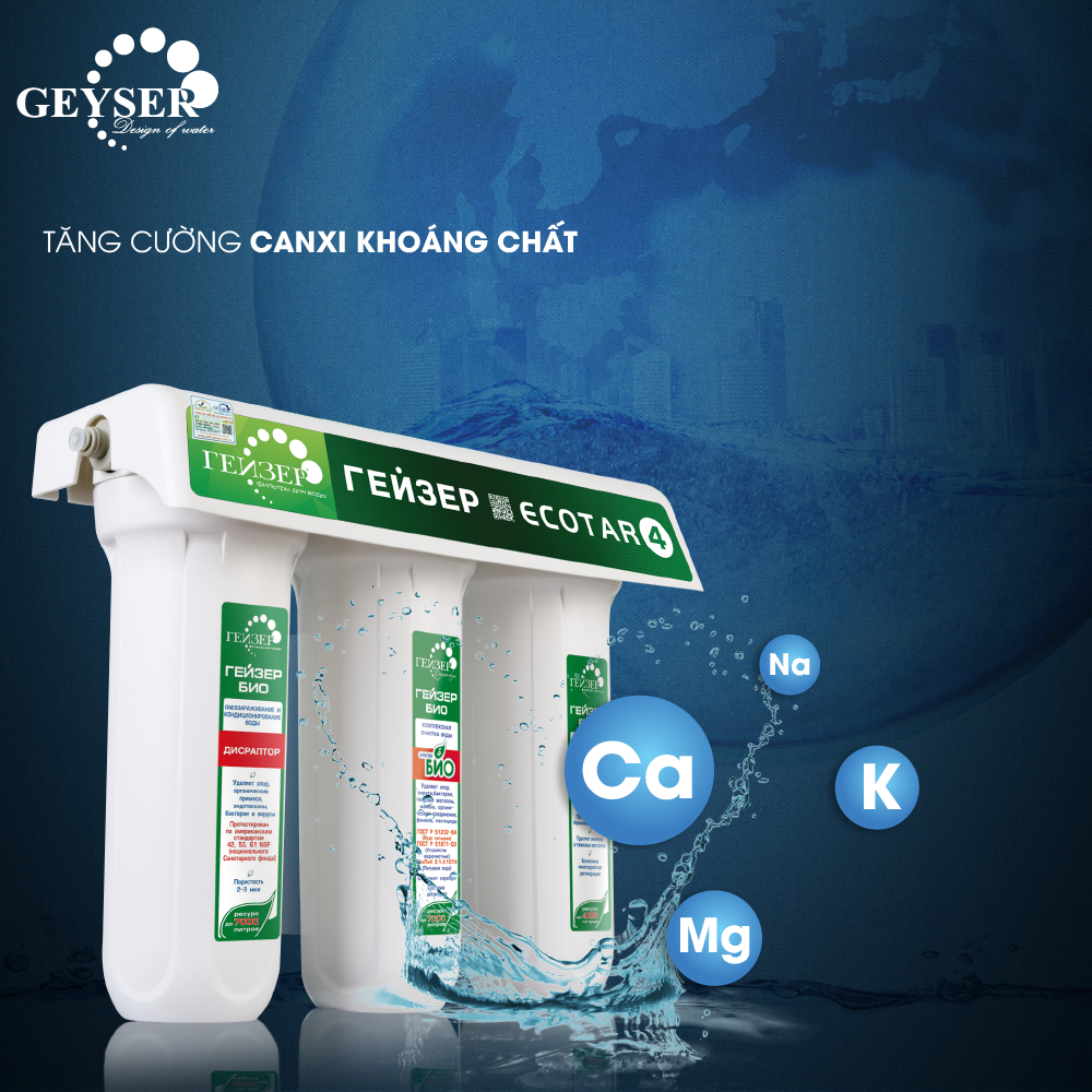 Máy lọc nước nano Geyser ECOTAR 4 made in Russia