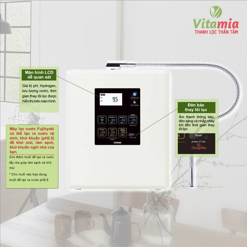Máy lọc nước Fujiiryoki HWP-77 nhập khẩu nguyên chiếc từ Nhật Bản
