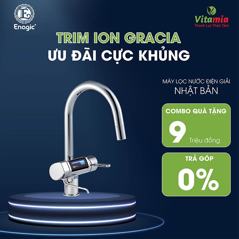 Máy điện giải Trim ion Gracia hàng nội địa Nhật 100%