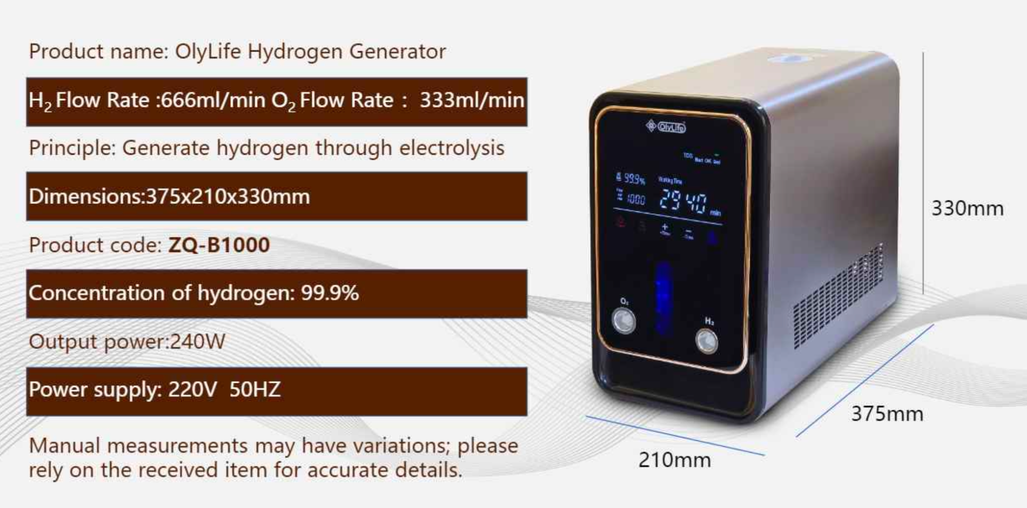 Máy Tạo Hydrogen OlyLife – Giải Pháp Chăm Sóc Sức Khỏe Từ Bên Trong