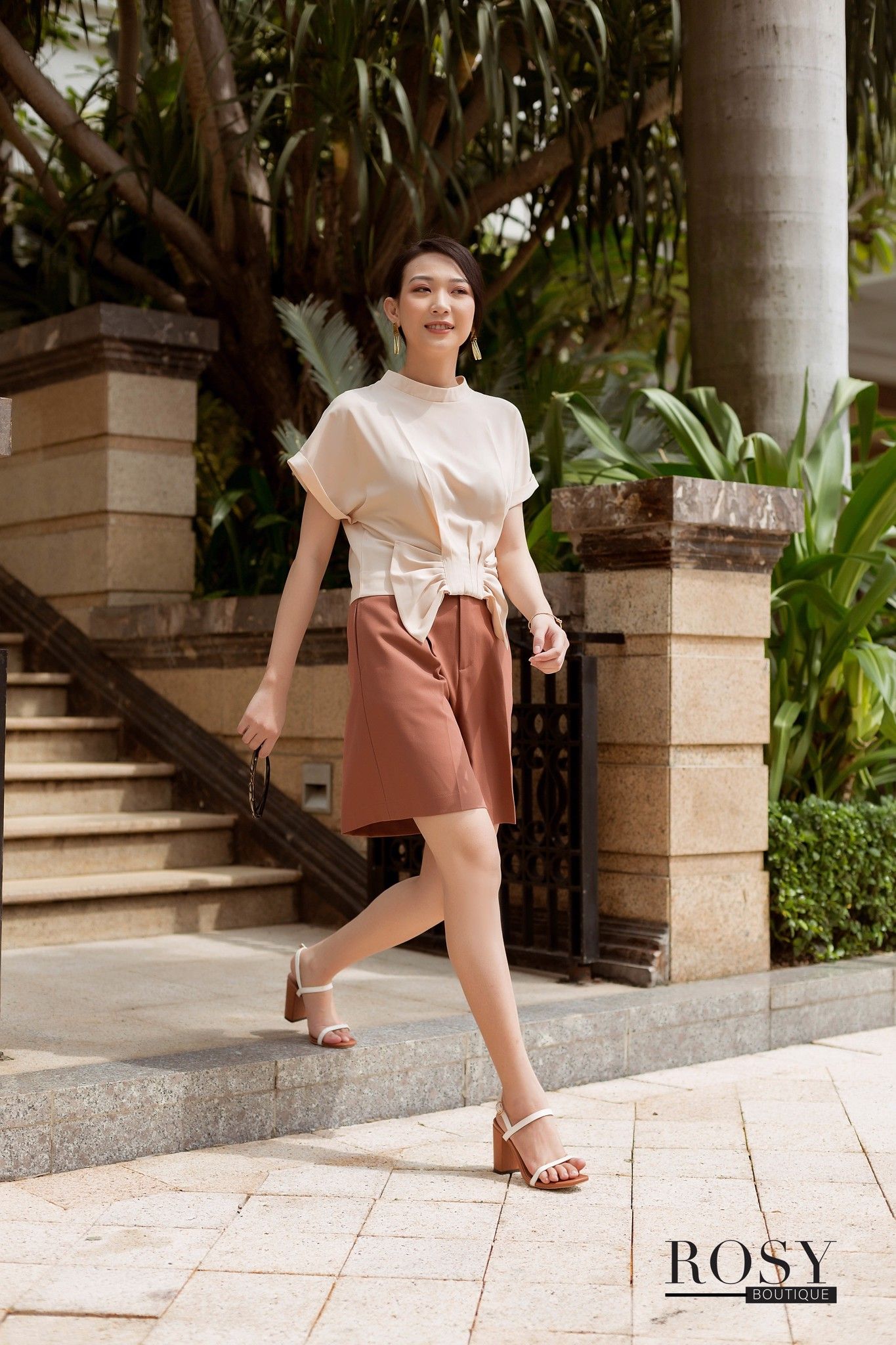 QNL-014 _Quần vải ngố 2 nút