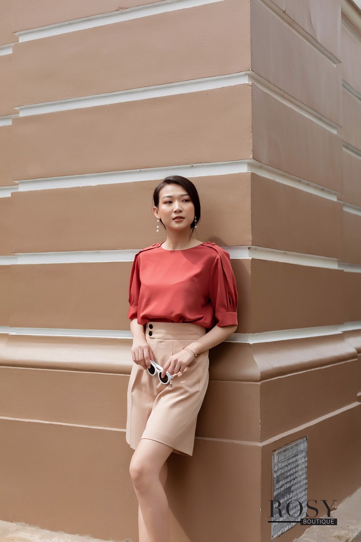 QNL-014 _Quần vải ngố 2 nút
