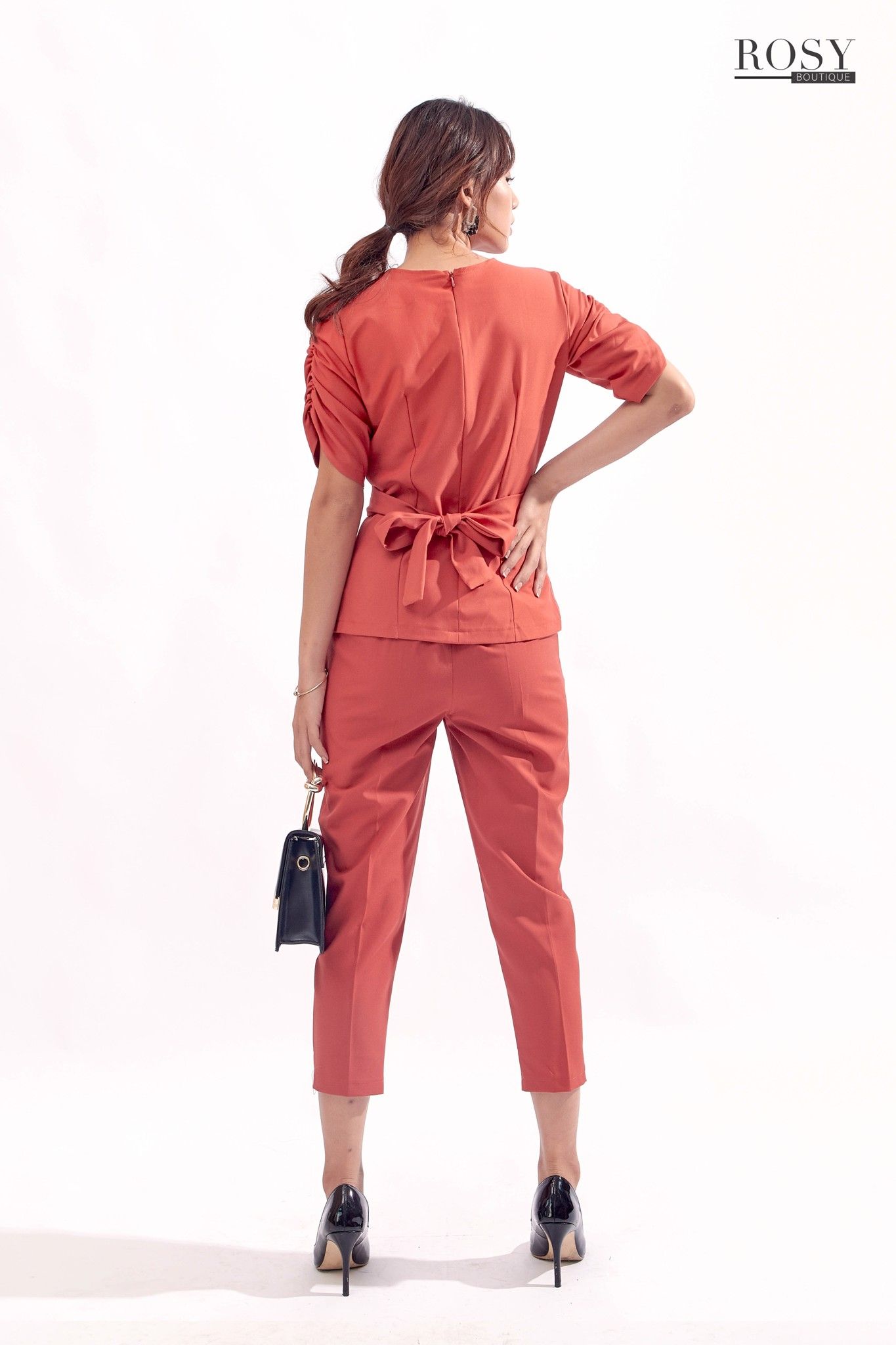 SET-192 _SET áo cổ lệch 2 nút vai+QD+Dây