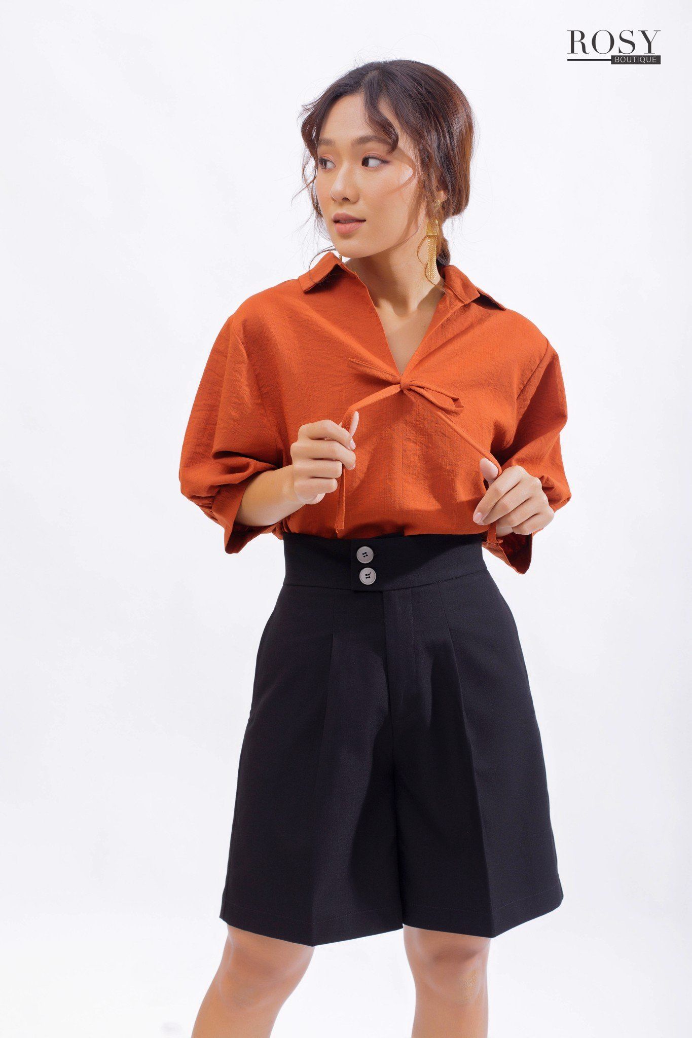 QNL-014 _Quần vải ngố 2 nút