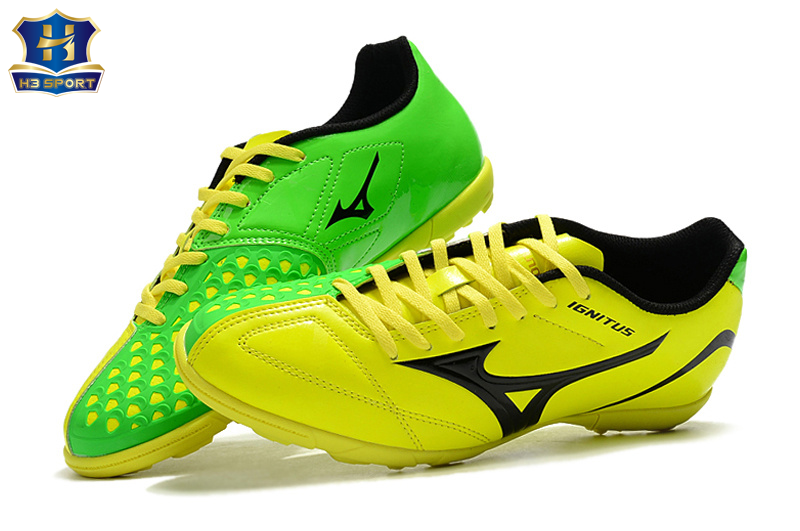 Giày bóng đá Mizuno Ignitus màu vàng xanh