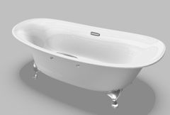 Bồn tắm ngọc trai có tay vịn chân bạc PPY1806HPWNE#P TOTO