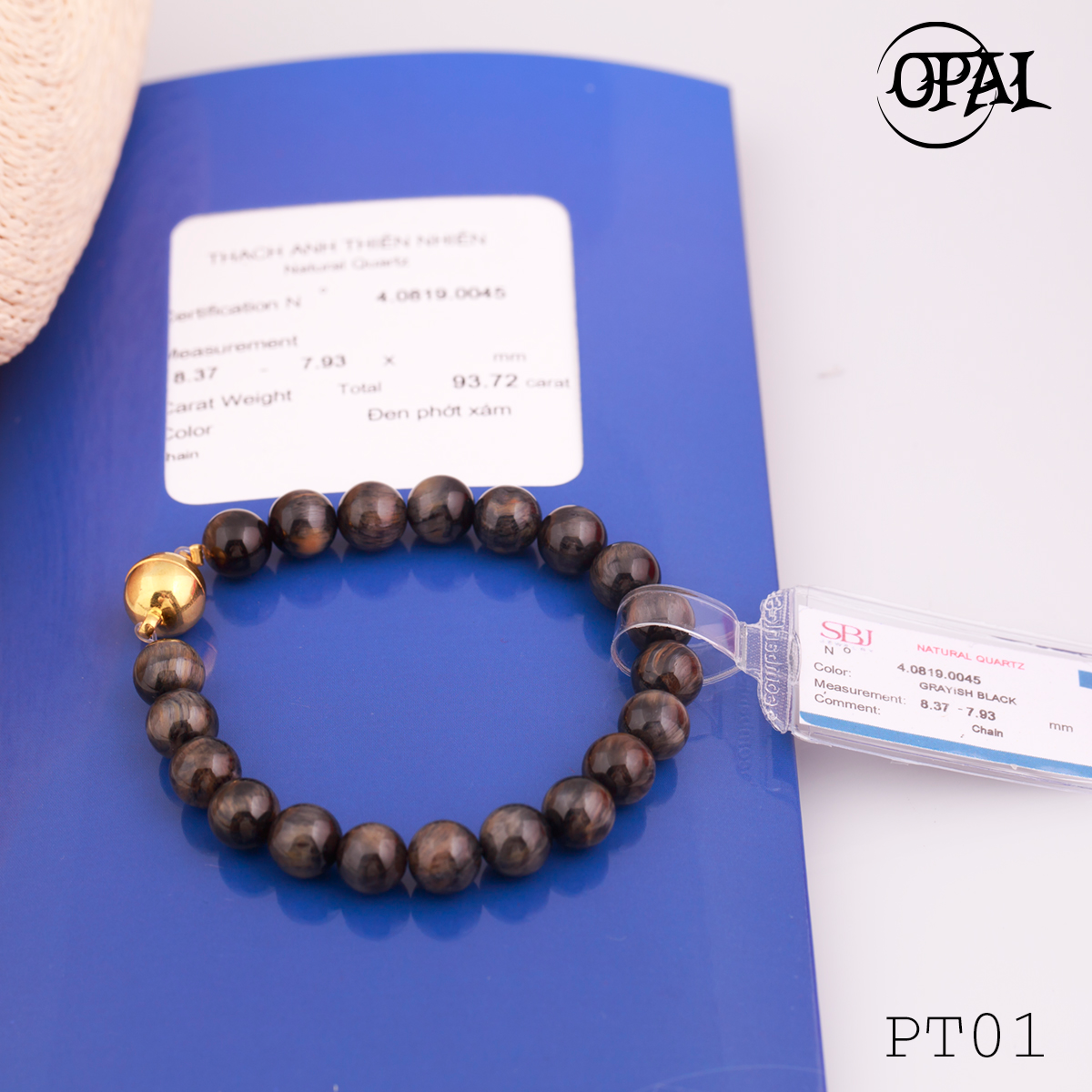 PT01 - Vòng tay thạch anh thiên nhiên