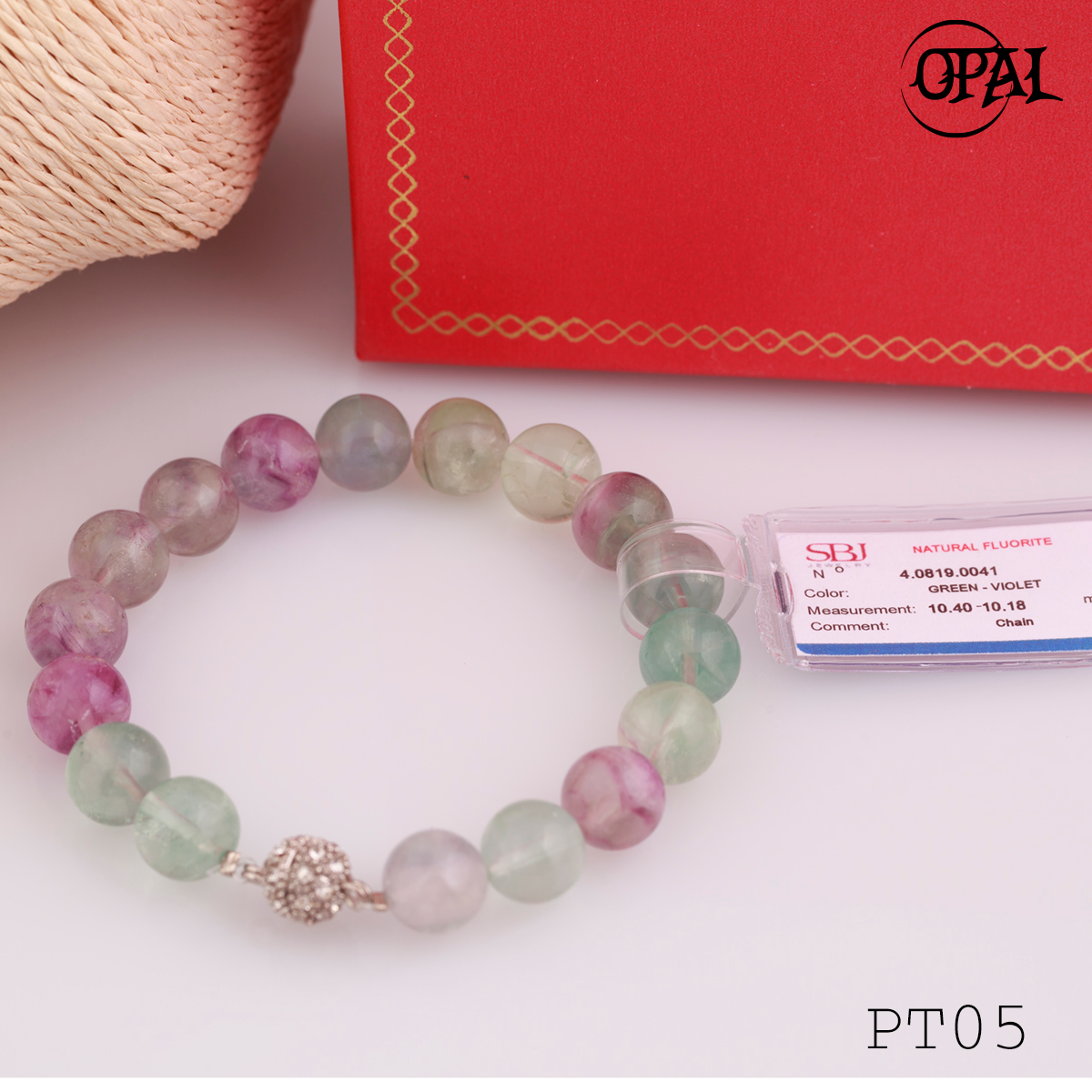 PT05 - Vòng đá Flourite thiên nhiên