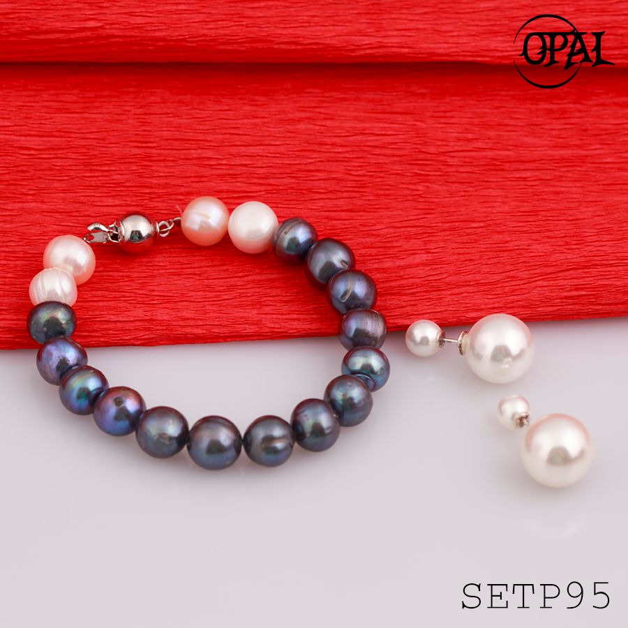 SETP95-Bộ trang sức ngọc trai OPAL