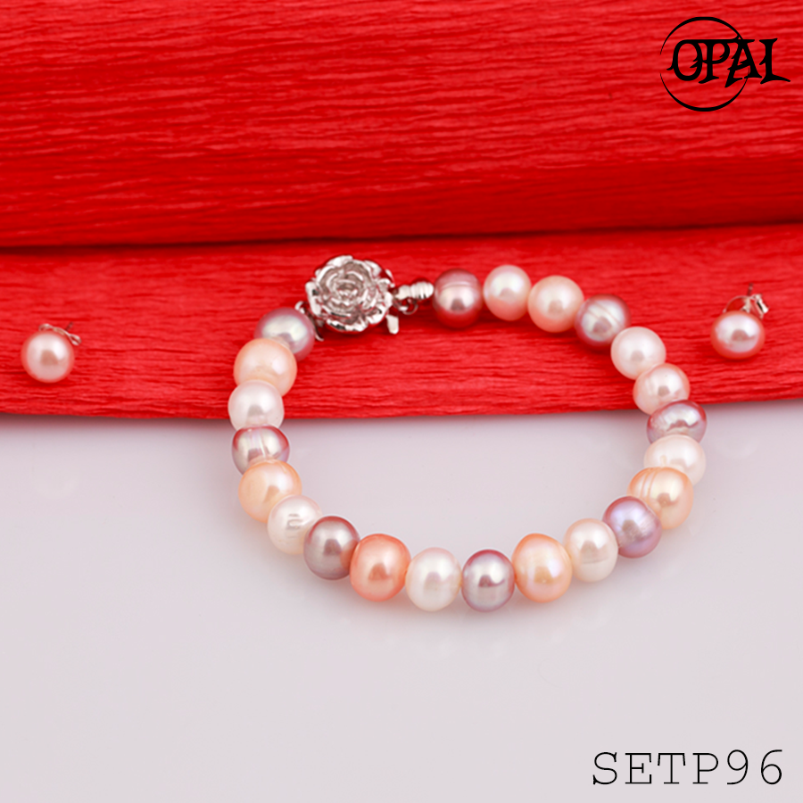 SETP96-Bộ trang sức ngọc trai OPAL