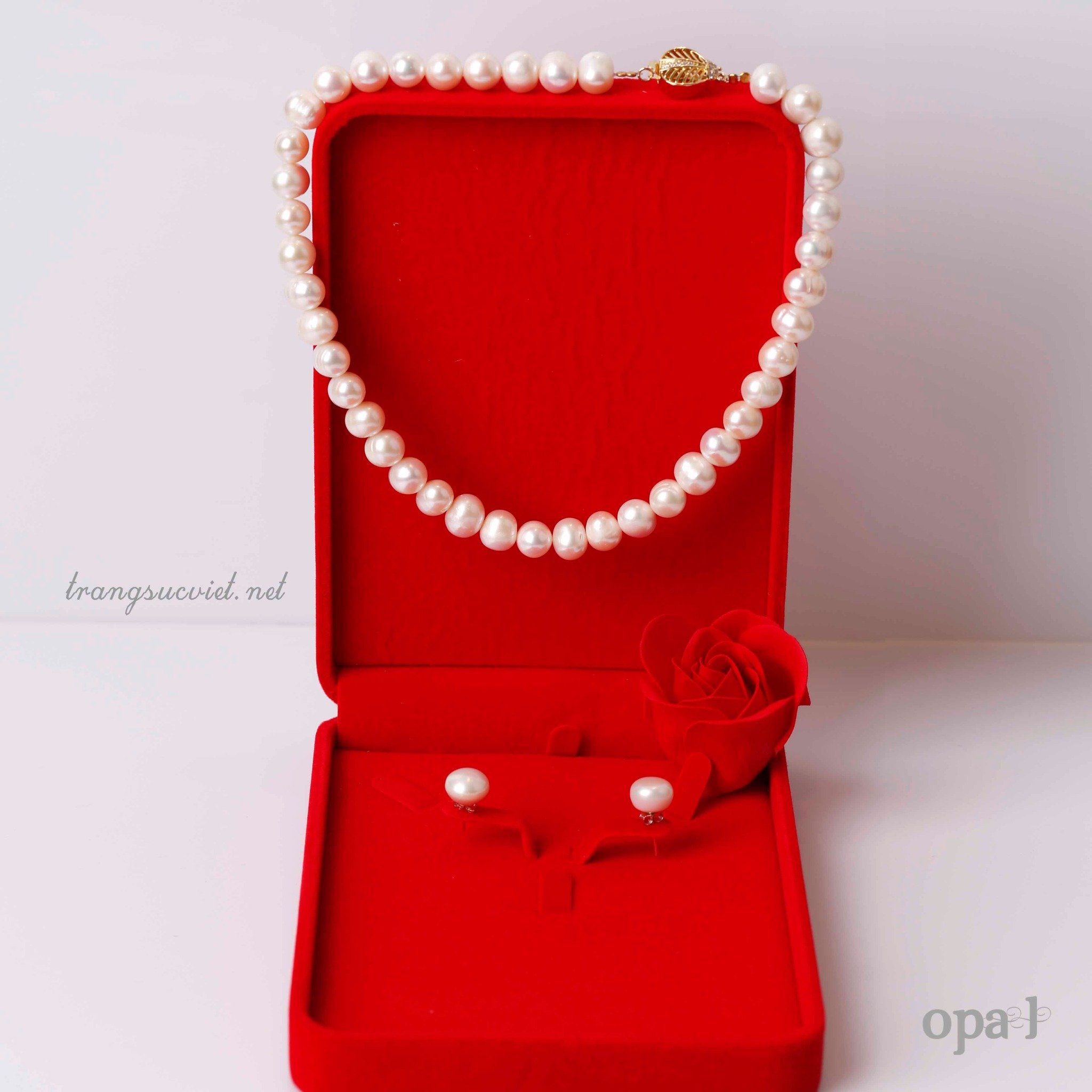 Chuỗi vòng cổ ngọc trai sang trọng 10ly