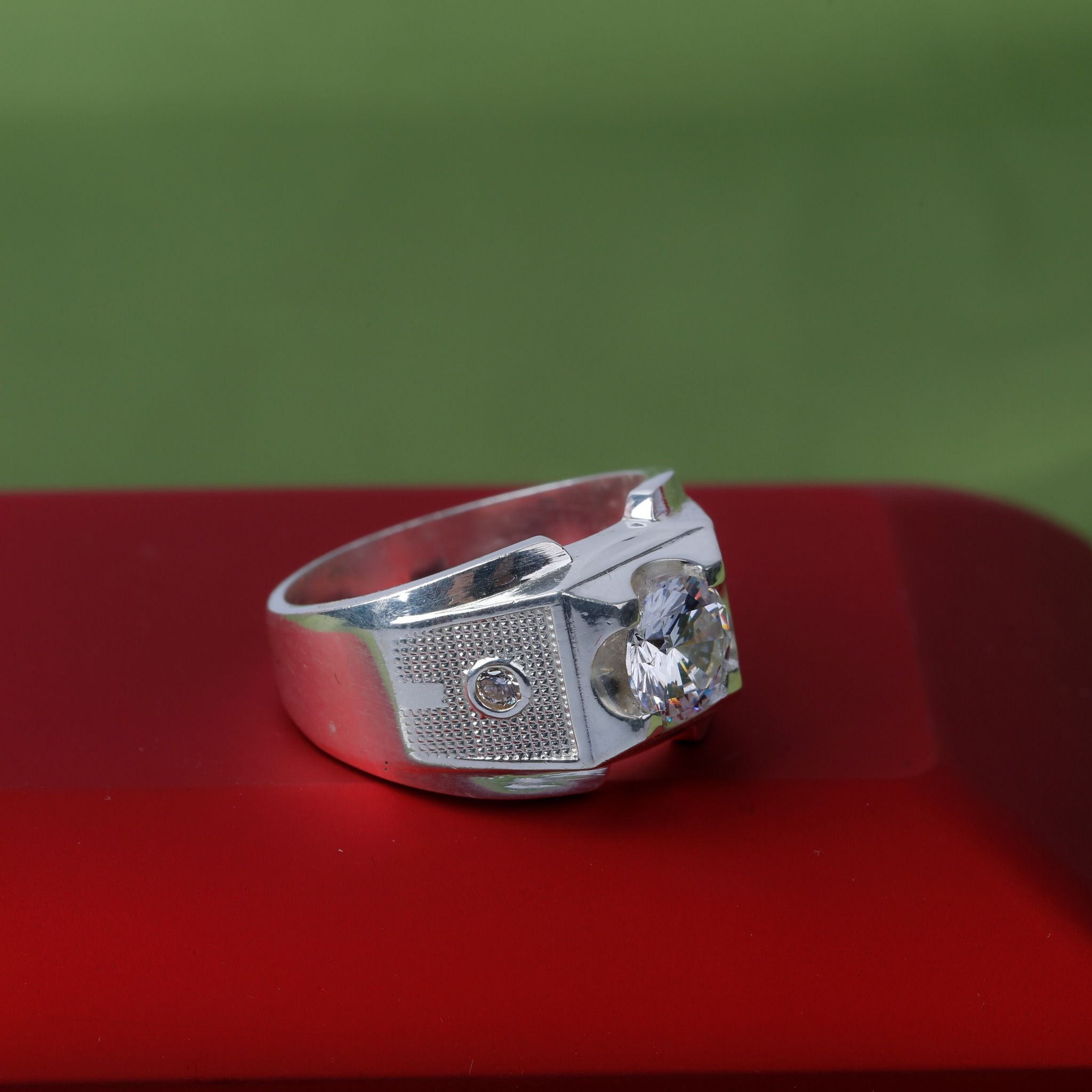 Nhẫn Bạc Nam đính đá cao cấp RM07 thương hiệu Opal
