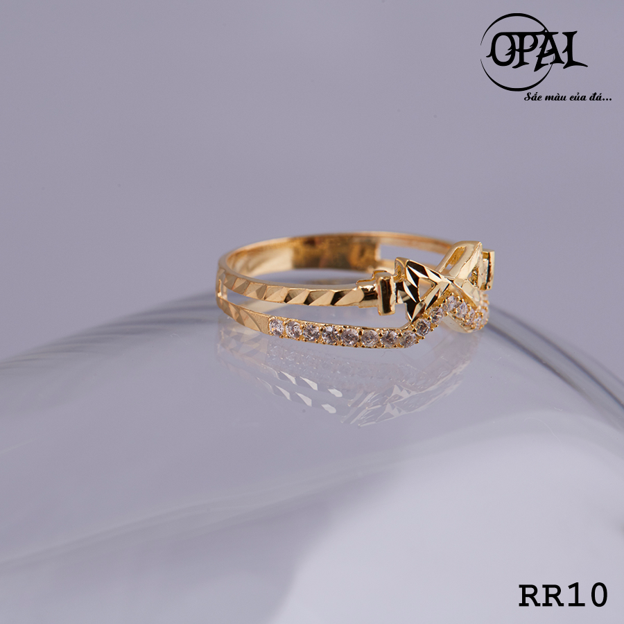 RR10- Nhẫn bạc nữ đính đá Ross OPAL