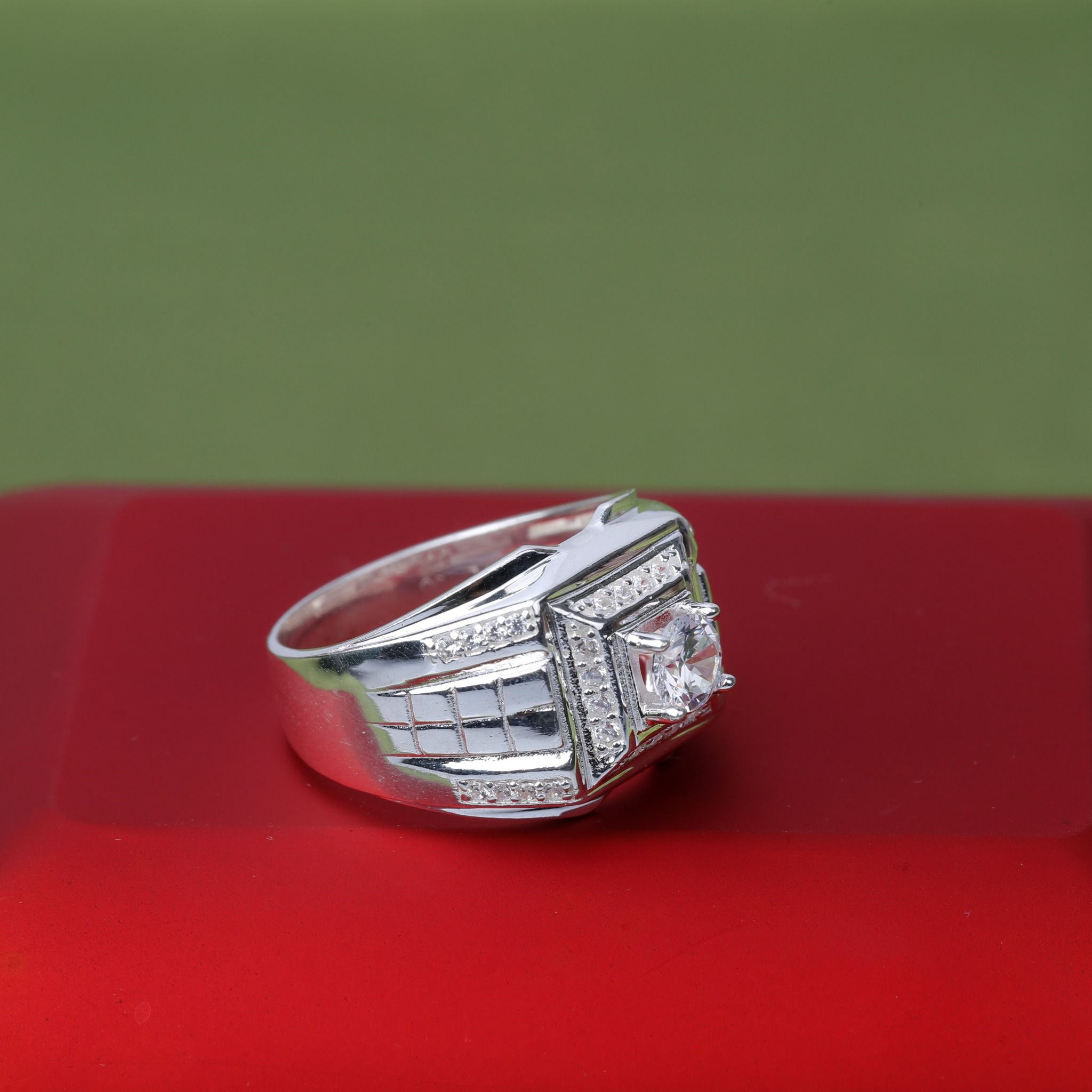 Nhẫn Bạc Nam đính đá cao cấp RM05 thương hiệu Opal