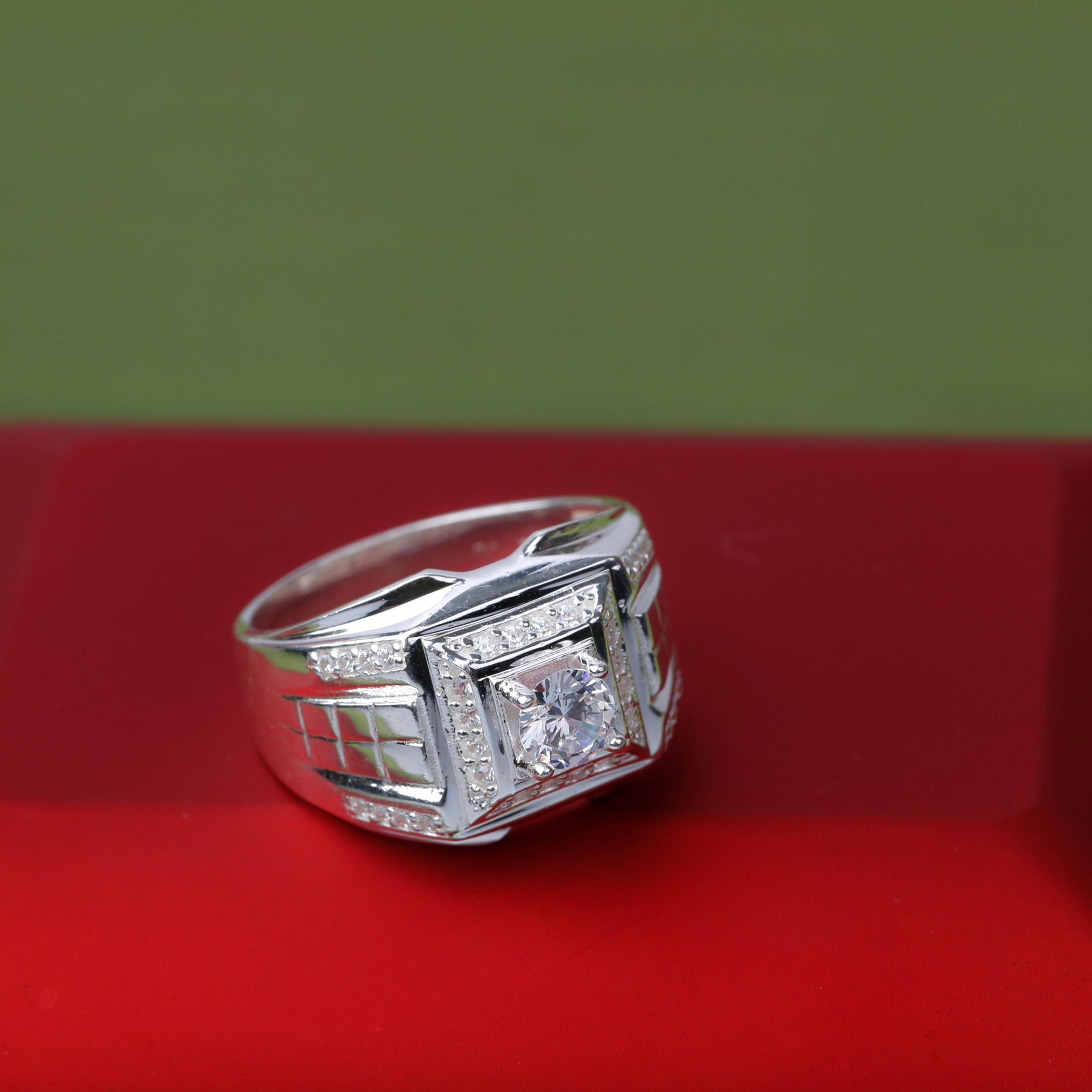 Nhẫn Bạc Nam đính đá cao cấp RM05 thương hiệu Opal