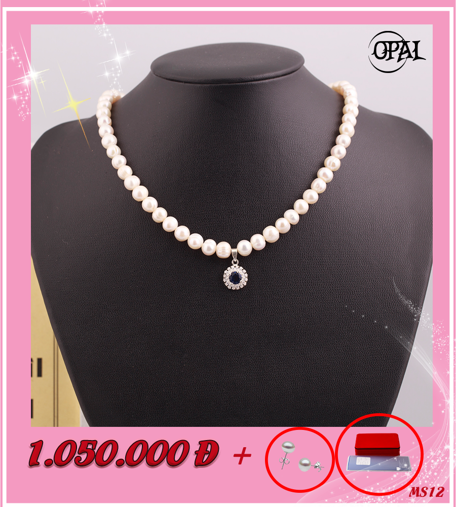 MS12- Chuỗi vòng cổ ngọc trai OPAL