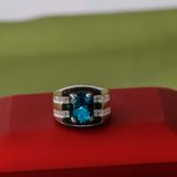  Nhẫn Bạc Nam đính đá cao cấp  RM10 thương hiệu Opal 