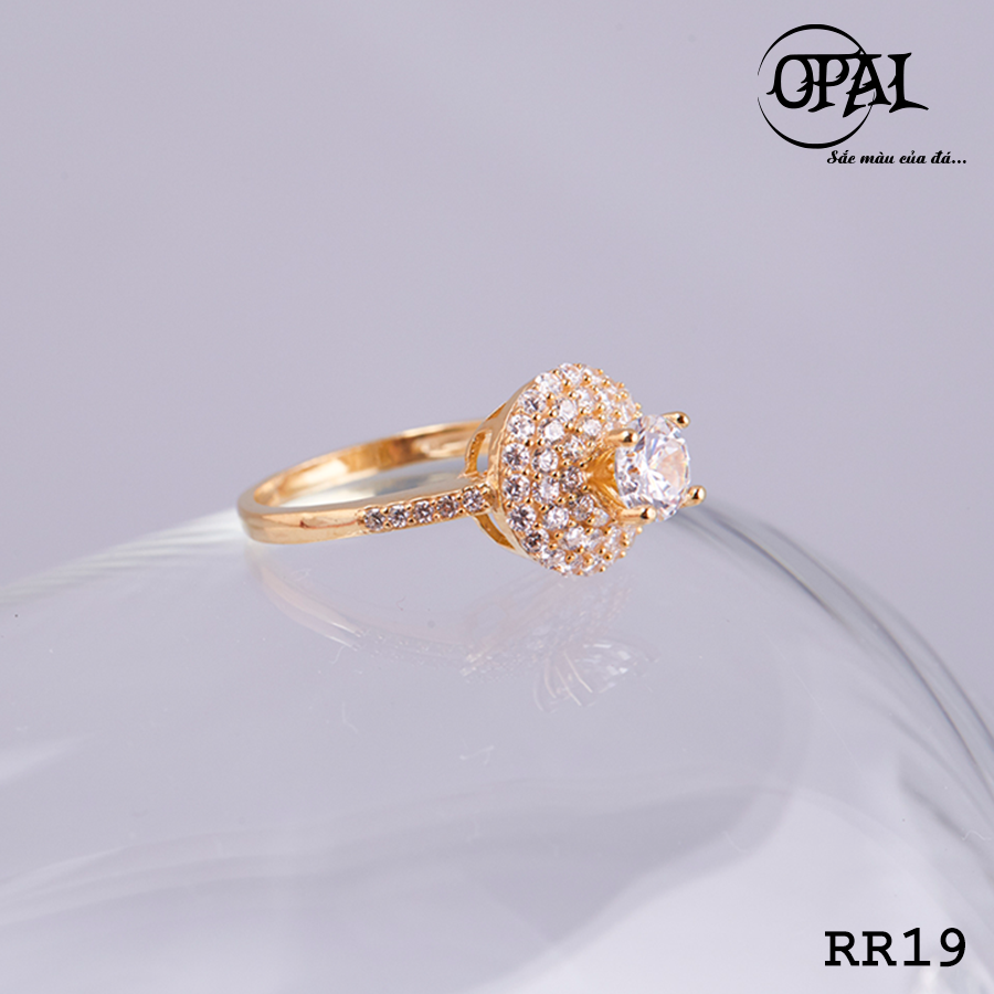 RR19 - Nhẫn bạc nữ đính đá Ross OPAL