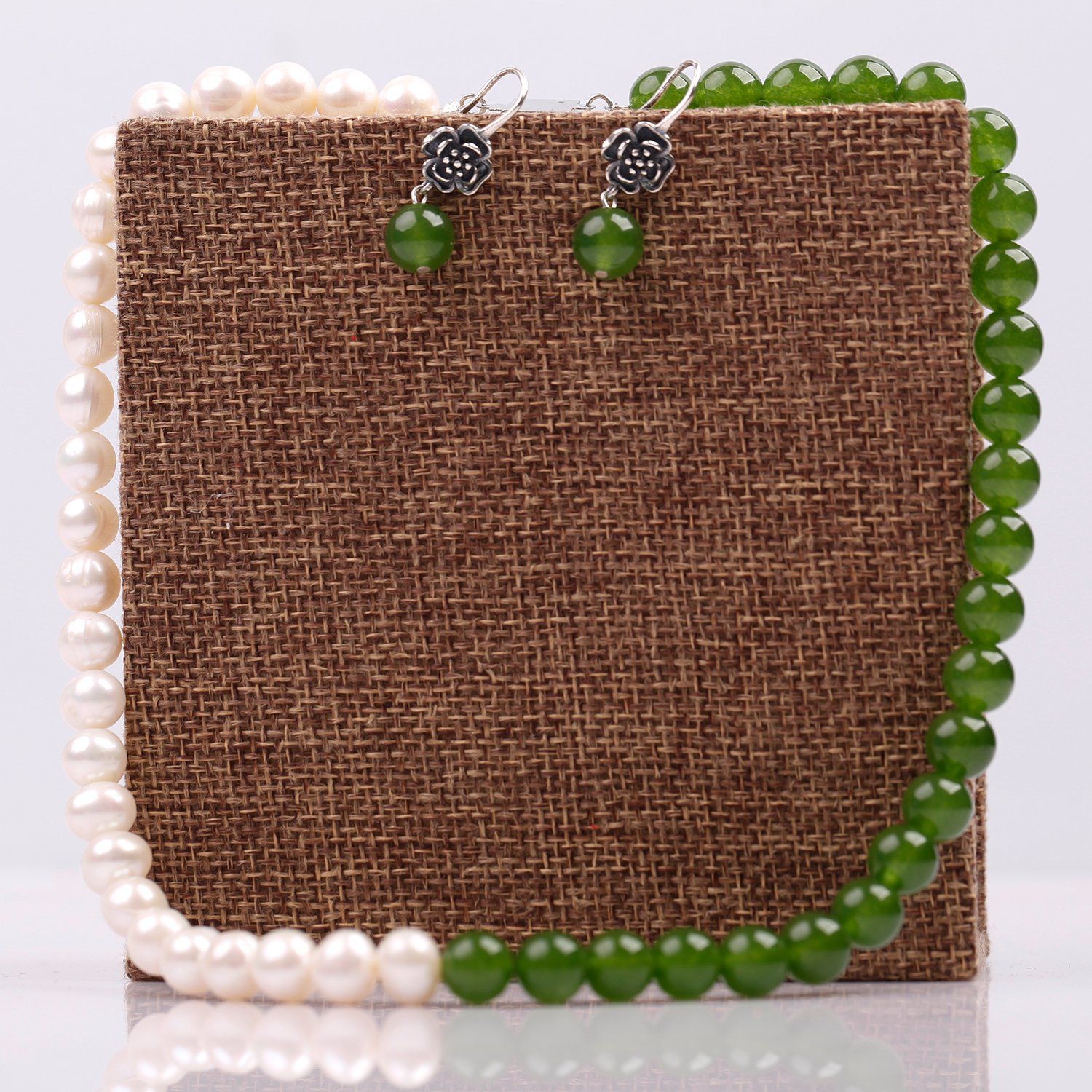 Bộ trang sức ngọc trai vòng cổ - Hoa tai thương hiệu Opal