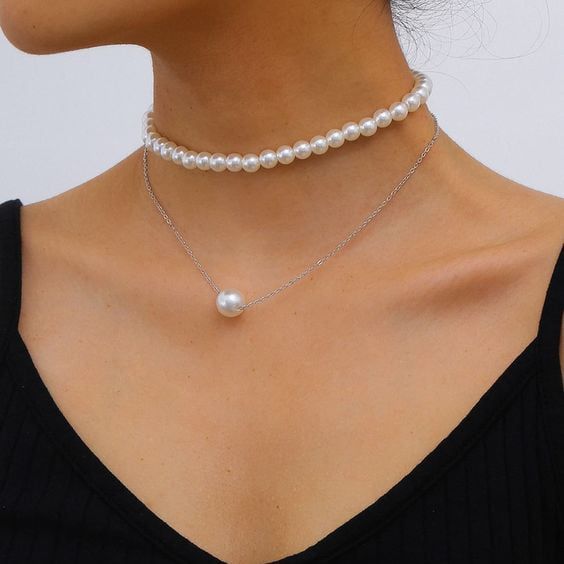 BST Choker Ngọc Trai phong cách hiện đại thương hiệu Opal