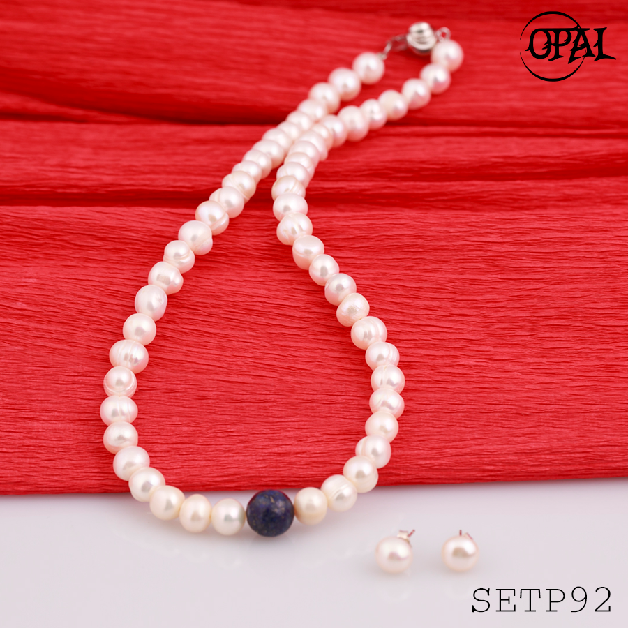 SETP92-Bộ trang sức ngọc trai OPAL