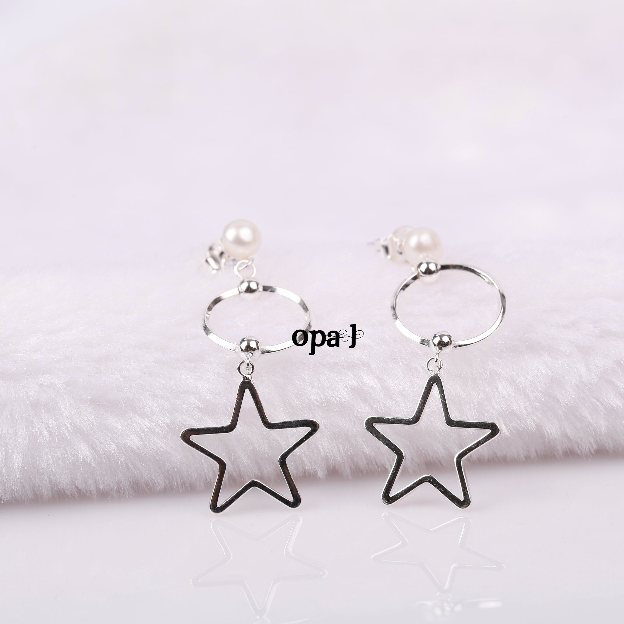 Hoa tai Bạc - Ngọc trai biểu tượng ngôi sao thương hiệu Opal