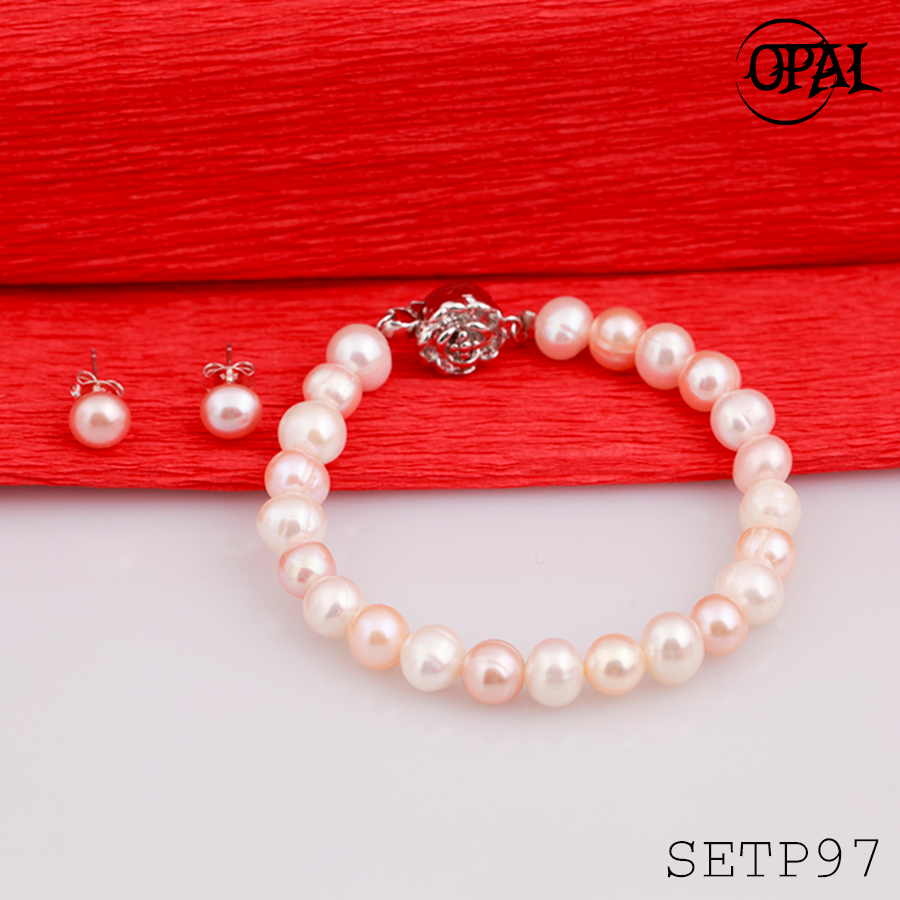 SETP97-Bộ trang sức ngọc trai OPAL