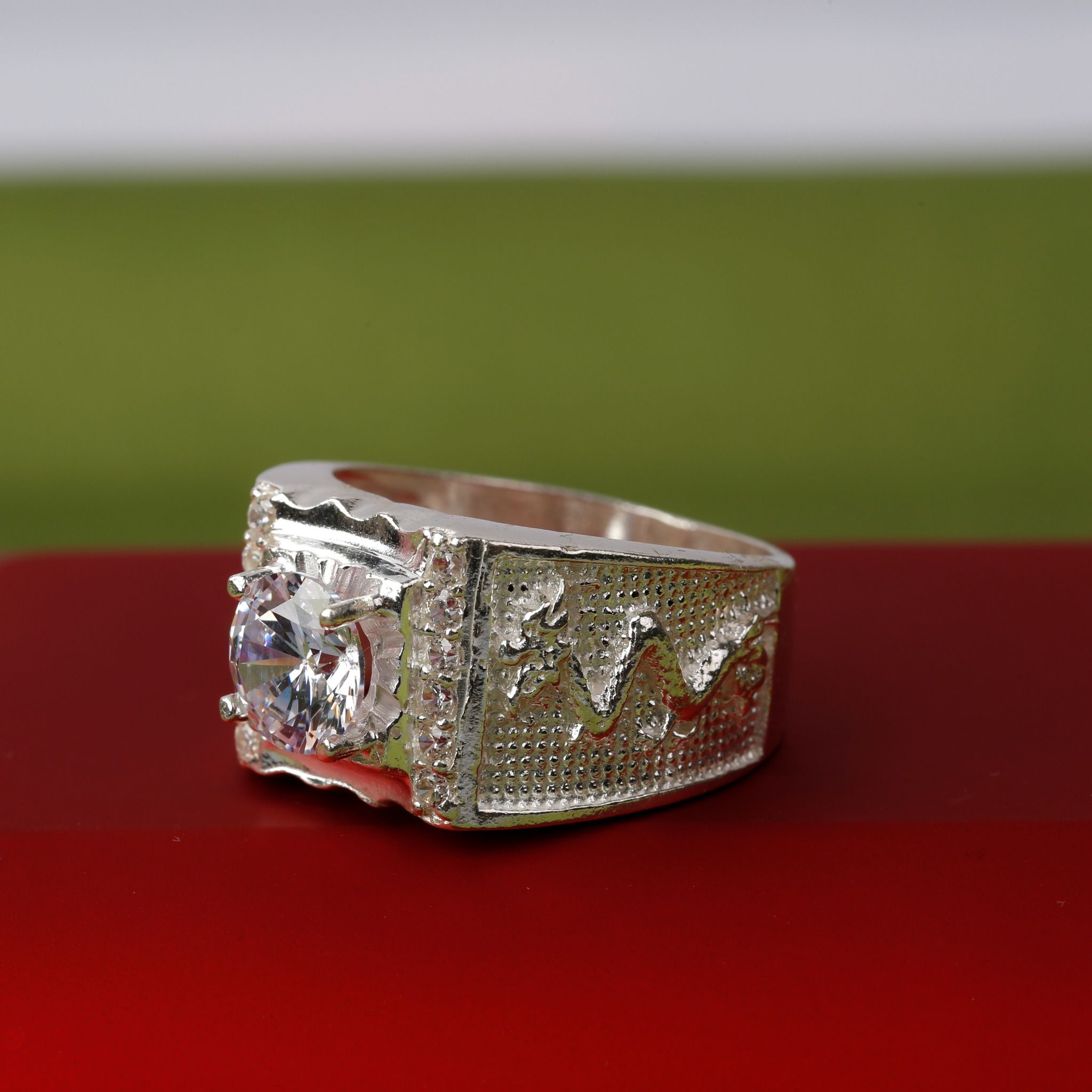 Nhẫn Bạc Nam đính đá cao cấp RM11 thương hiệu Opal