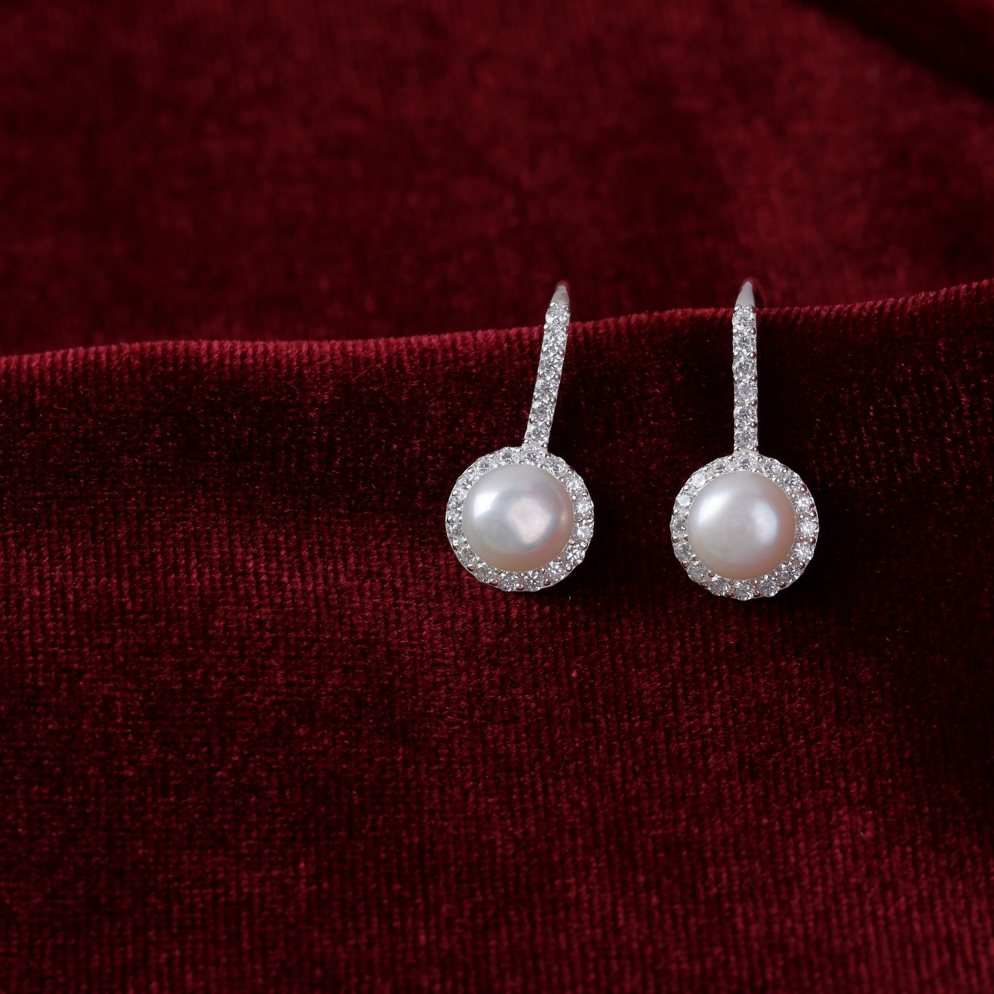 BST hoa tai ngọc trai thương hiệu Opal HT2