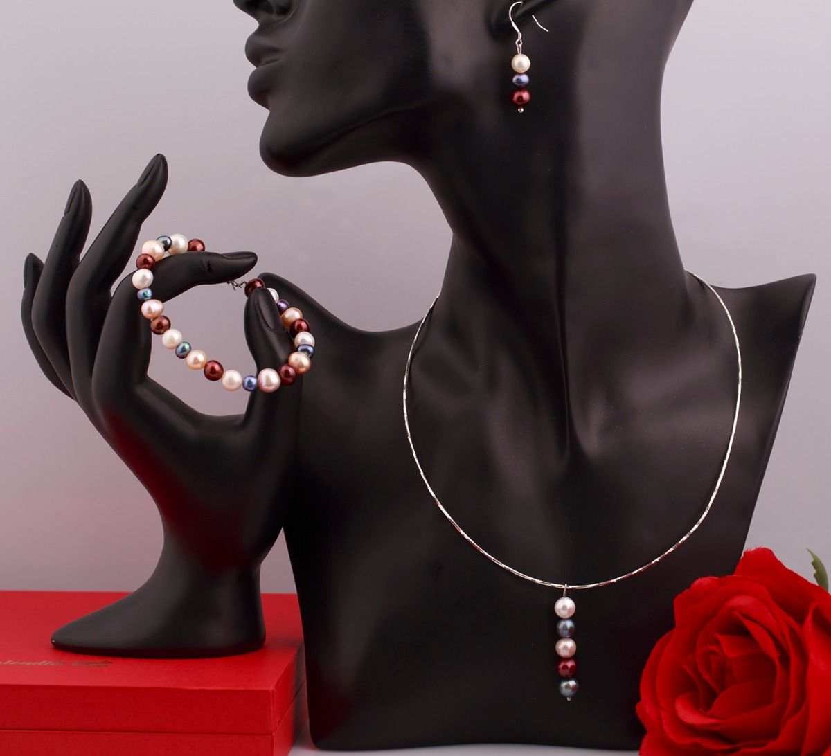 SET KIỀNG , VÒNG TAY , HOA TAI NGỌC TRAI THƯƠNG HIỆU OPAL HT2