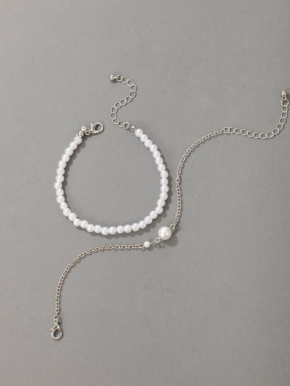 SET 2 VÒNG TAY NGỌC TRAI VÀ BẠC THƯƠNG HIỆU OPAL