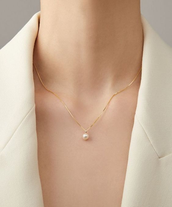 DÂY CHYỀN ĐÍNH NGỌC TRAI - CHẤT LIỆU BẠC THƯƠNG HIỆU OPAL