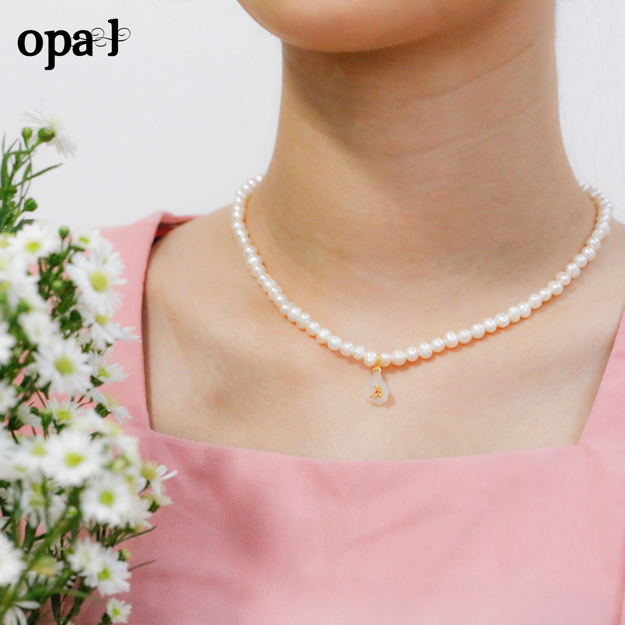 VÒNG CỔ NGỌC TRAI THƯƠNG HIỆU OPAL