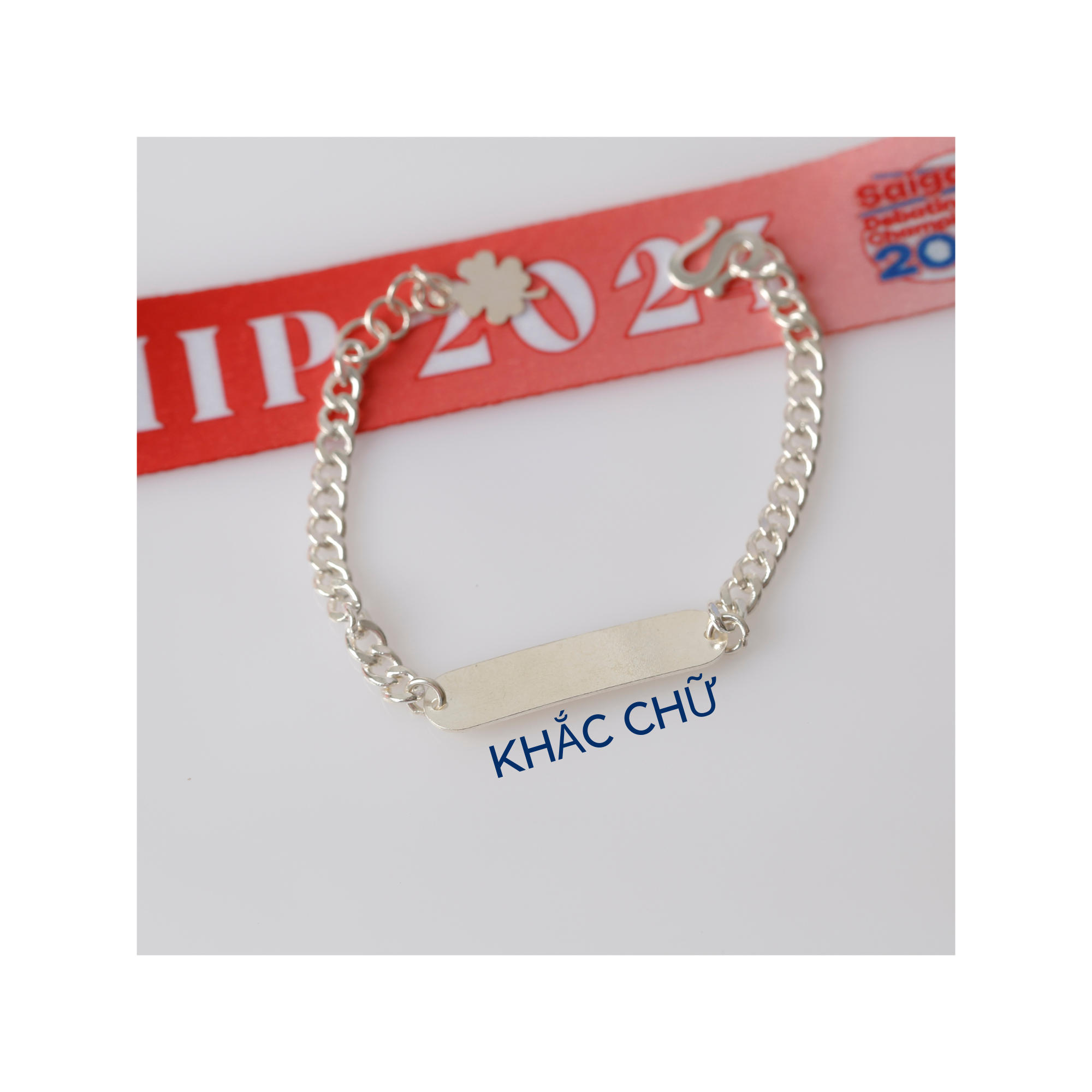 BST lắc tay cho bé chất liệu Bạc cao cấp- khắc chữ