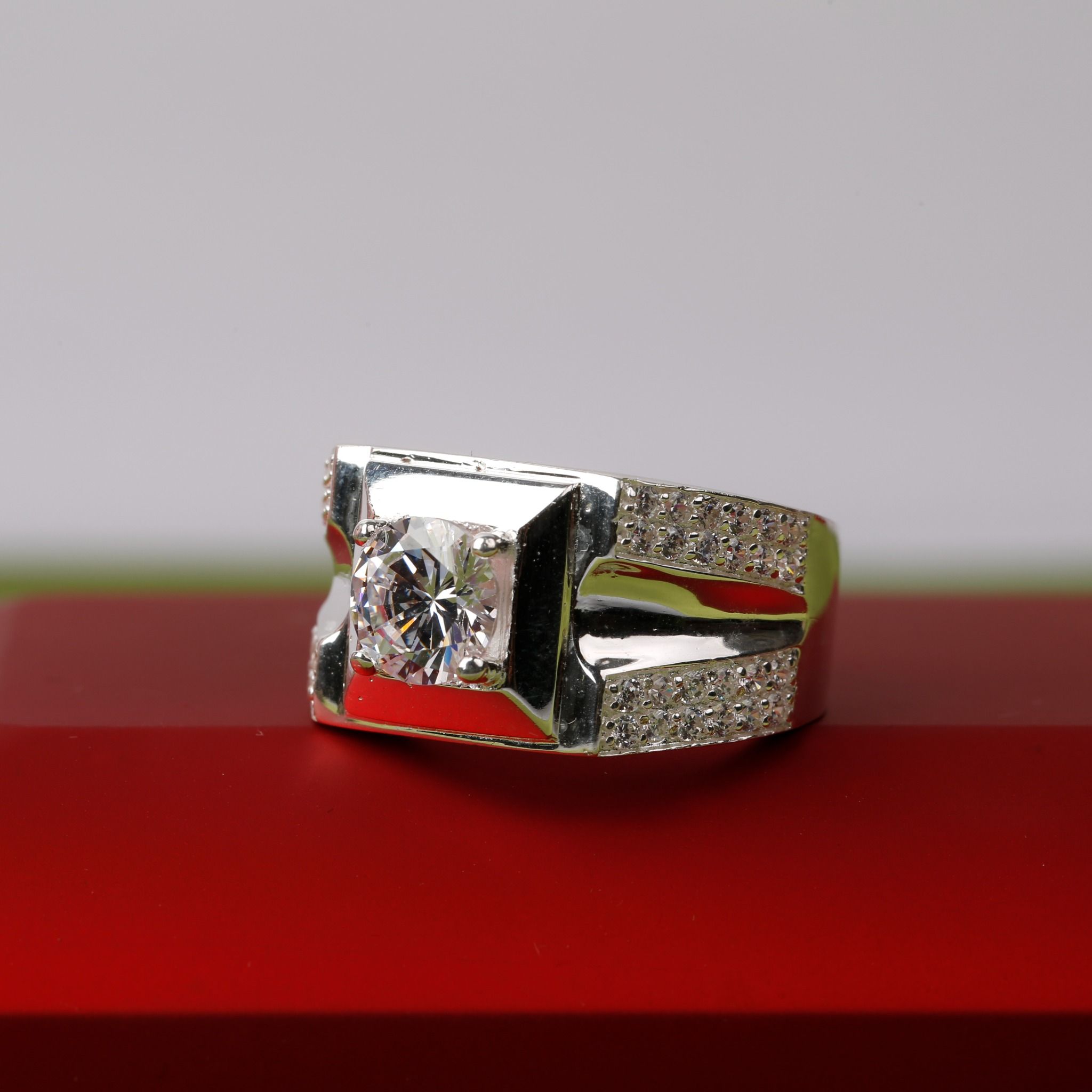 Nhẫn Bạc Nam đính đá cao cấp RM04 thương hiệu Opal