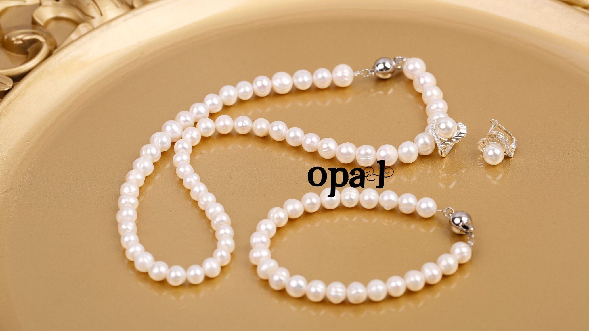  Bộ trang sức vòng cổ-vòng tay-hoa tai Ngọc trai Opal sang trọng, tinh tế được thiết kế  từ Ngọc trai  bảo đảm chất lượng. 