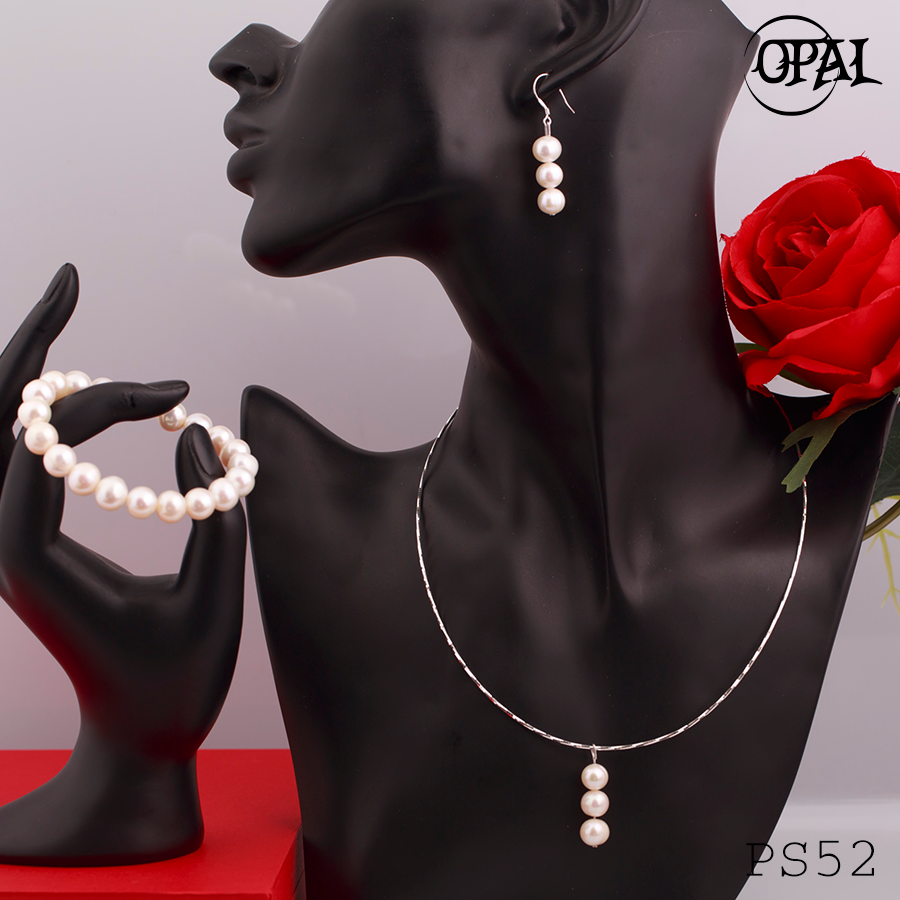 PS52- Bộ trang sức Ngọc Trai OPAL
