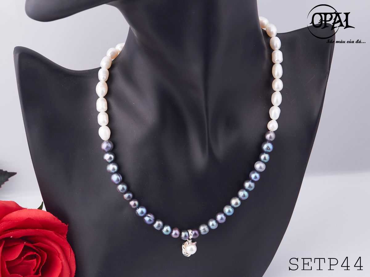 SETP44 - Bộ trang sức ngọc trai tự nhiên OPAL