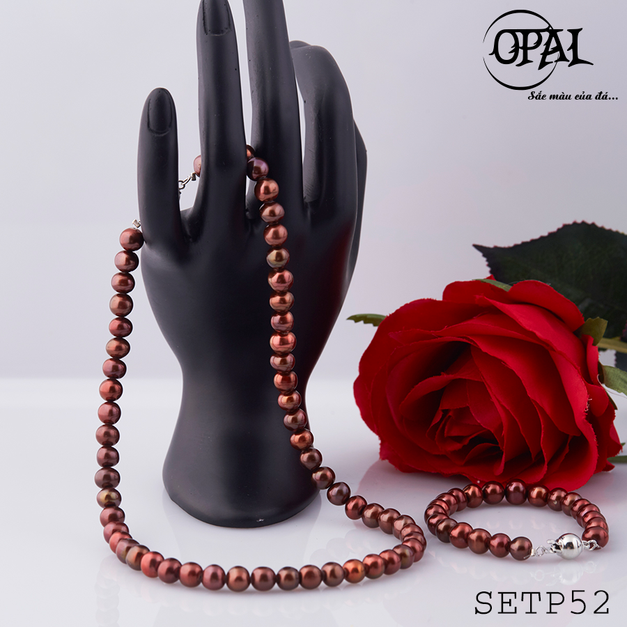 SETP52- Bộ trang sức ngọc trai OPAL