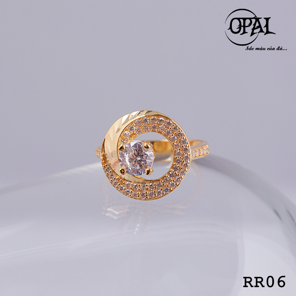  RR06- Nhẫn bạc nữ đính đá Ross OPAL 