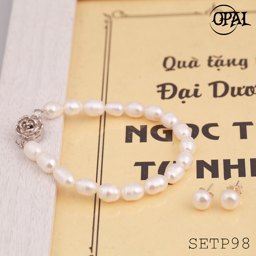SETP98-Bộ trang sức ngọc trai OPAL