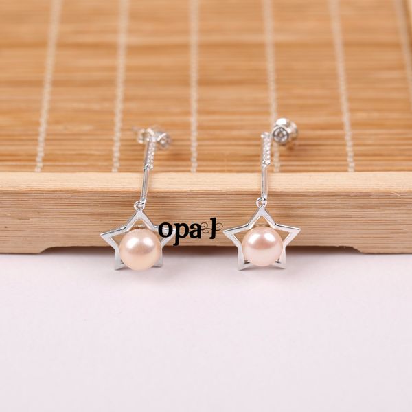  Hoa tai Bạc đính Ngọc trai phong cách trẻ trung thương hiệu Opal 