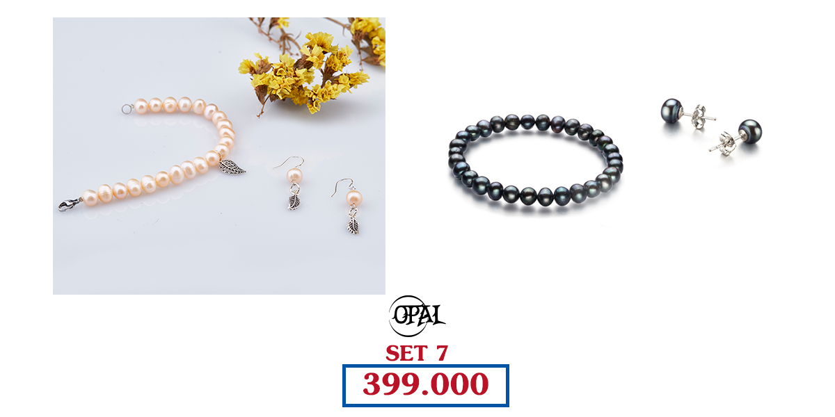 SET 07 - Bộ trang sức ngọc trai Opal