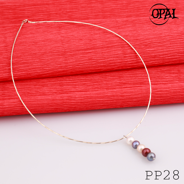  PP28- Dây chuyền bạc kèm mặt Ngọc Trai OPAL 