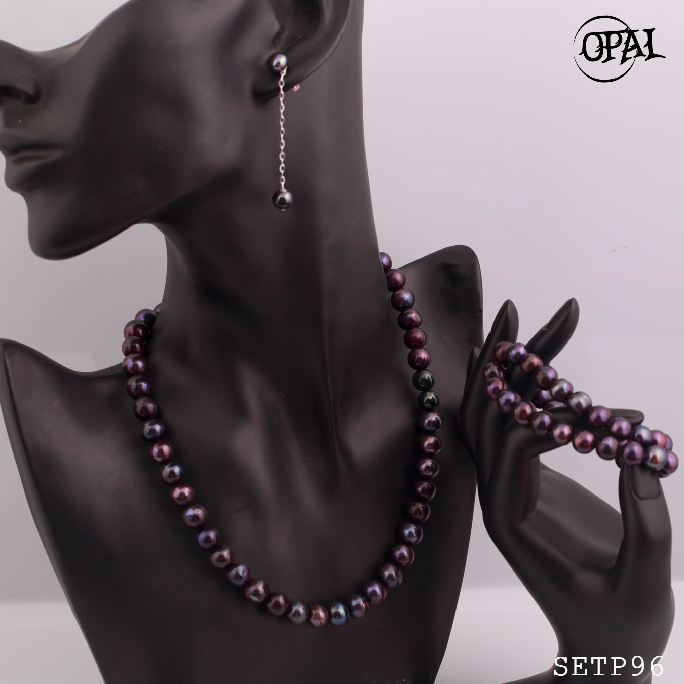 SETP96-Bộ trang sức ngọc trai OPAL