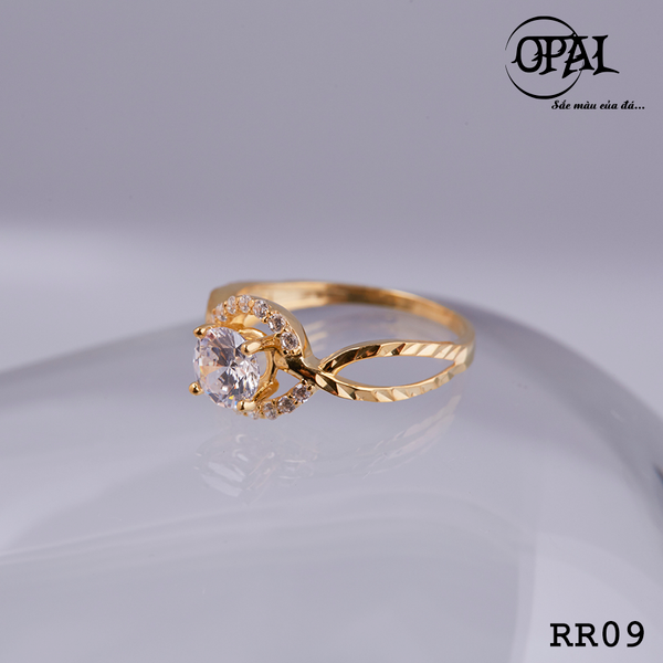  RR09- Nhẫn bạc nữ đính đá Ross OPAL 